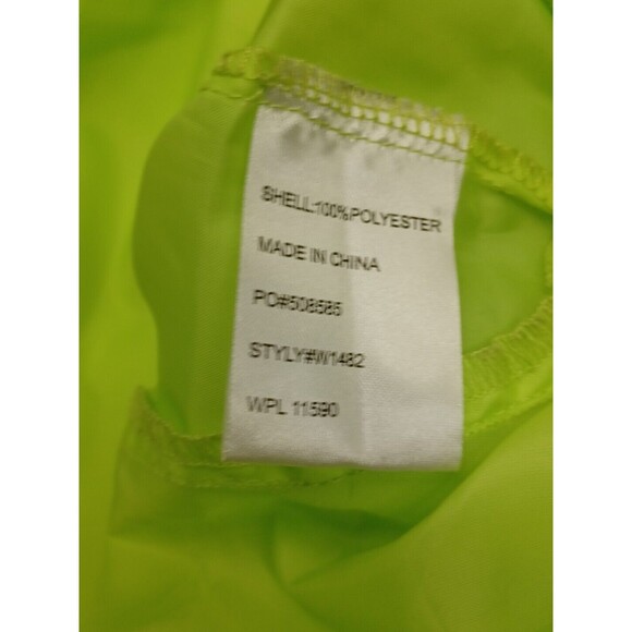 LSU Medicine Raincoat Jacket Hooded Neon Green XL - Picture 12 of 13